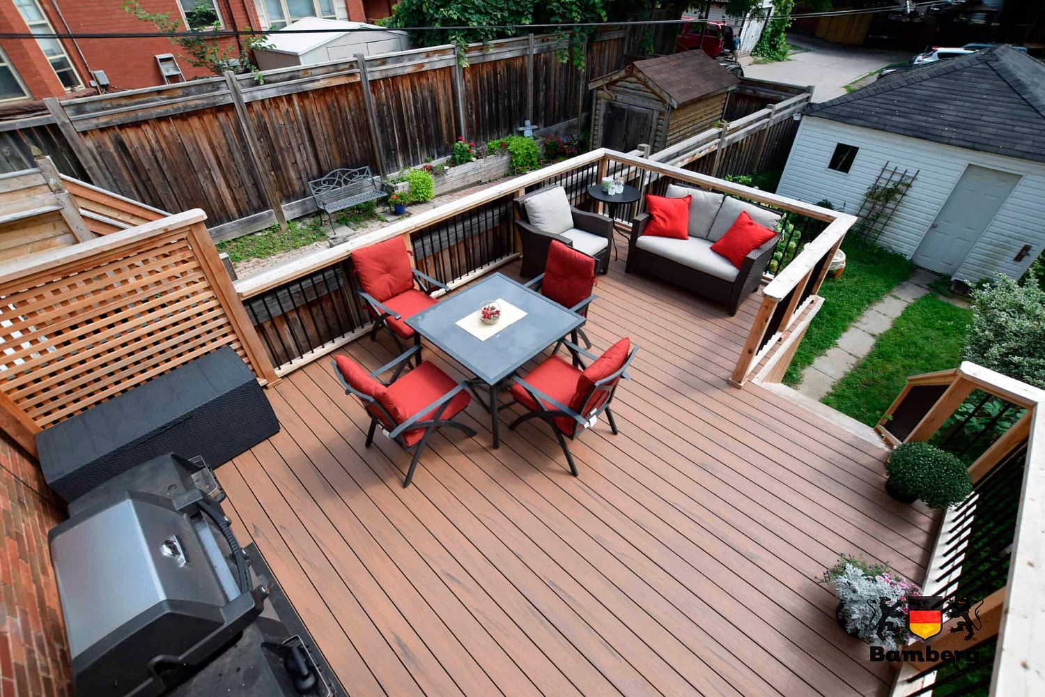 Превратите вашу террасу в эксклюзивный уголок отдыха с террасной доской ДПК Bamberg African Bubinga!