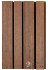 Реечная панель ДПК Turtle Shell Double Lines, Australian Palisander 
