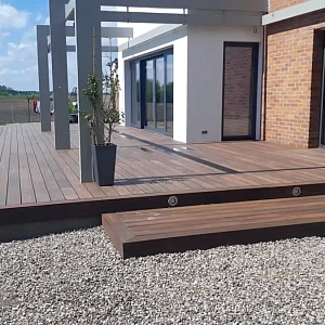 Террасная доска ДПК Turtle Shell, Australian Palisander, Co-Extrusion (Dual)